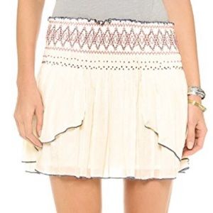 Free people smocked skirt 88$